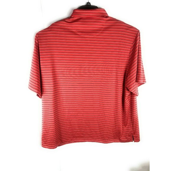 Roundtree & Yorke Men's 3XB Black White Strip Short Sleeve Polyester Shirt A67 - Picture 4 of 4